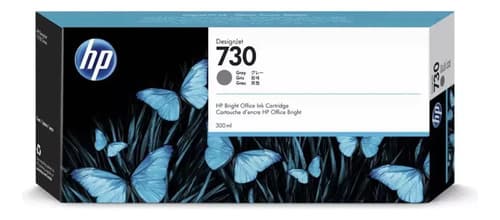 Cartucho Hp 730 Gris 300ml T1600 T1700 T2600 Original