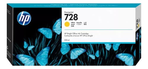 Cartucho Hp 728 Amarillo F9k15a 300ml  T730 T830
