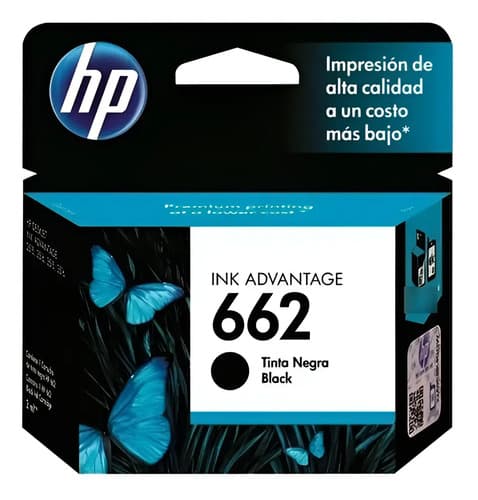 Cartucho De Tinta Hp 662 Negra (cz103al)