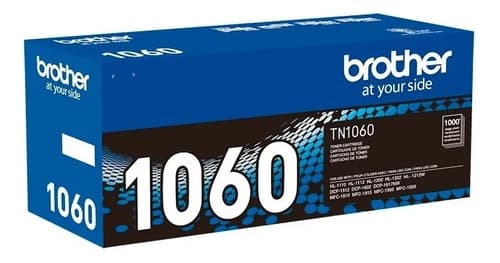 Tóner Brother Tn-1060 Rendimiento 1,000 Paginas Tinta Negro