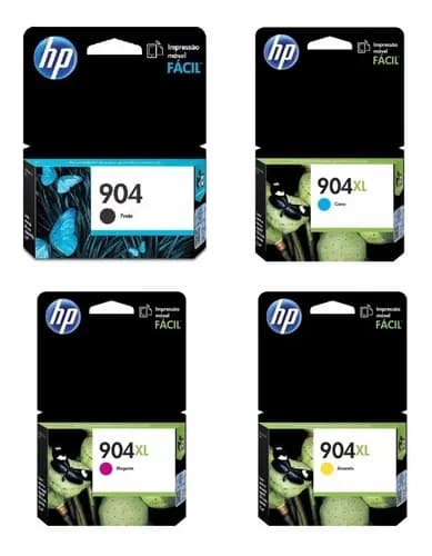 Cartucho Hp 904 Negro + 904xl X 3 Colores 6970 6962 6951