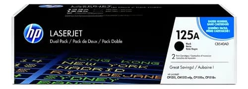 Toner Hp Cb540a 125a Negro Cp1215 Cm1312mfp Cp1515n Cp1815n