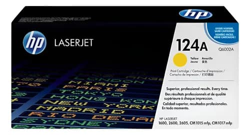 Toner Hp Q6002a Q6002 124a 1015 1017 1600 2600 2605 Original Amarillo Hp