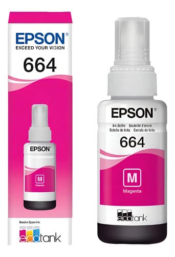 Tinta Epson 664 Magenta De 70 Ml Para Ecotank