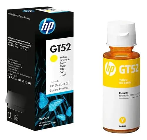 Tinta Para Impresora Hp Gt52 Color Amarillo De 70 Ml
