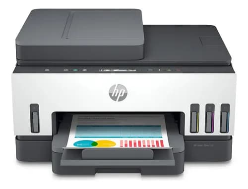 Impresora Multifunción A Color Hp Smart Tank 750 Con Wifi 22 Blanco/gris