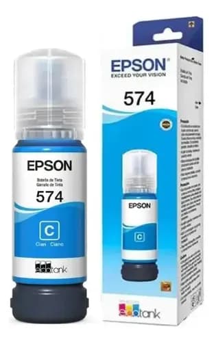 Tinta Para Impresora Epson T574 Color Cyan 70ml