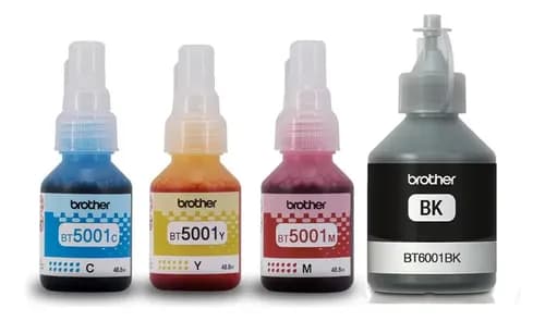 Kit De 4 Tintas Brother Bt5001, Bt6001bk Alto Rendimiento Tinta Varios