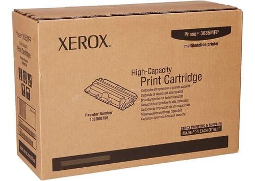 Toner Xerox Negro 108r00796 Phaser 3635mfp 10000 Páginas