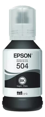 Botella Tinta Epson T504 Negro 127 Ml T504120 Tinta Epson T504120 Negro