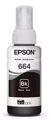 Epson 664120 T664120 Tinta Negra L200 L210 L355 L555 L1300 Tinta Negro