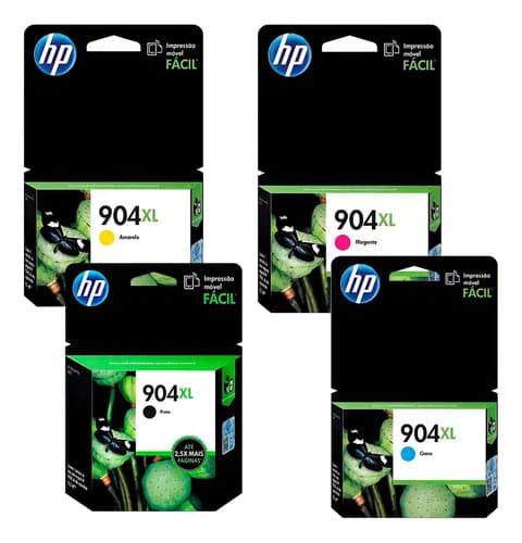 Combo Hp 904xl Color X 3 + 904 Negro Hp 6970 6900