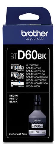 Tinta Brother Bt-d60 Negro T420 T520 T720 T920 T4000 T4500 Negro
