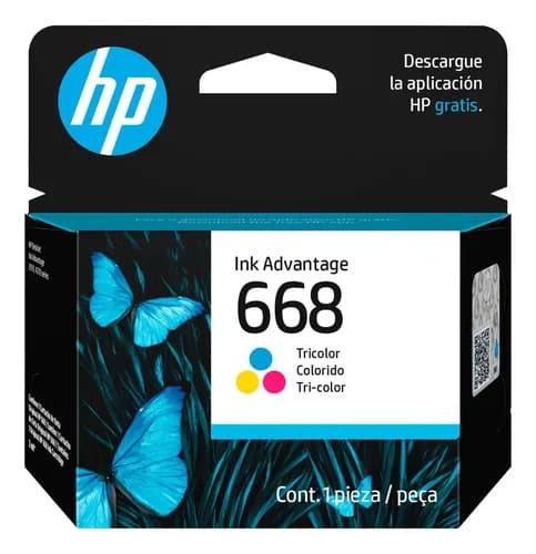 Cartucho De Tinta Hp 668 7fp36vl Advantage Tricolor