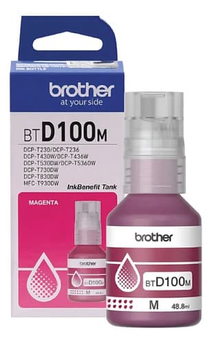 Tinta Brother Btd100m Color Magneta Serie Inkbenefit Tinta Magenta