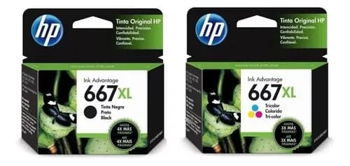 Hp 667xl Kit De Cartuchos 2 Unidades 16,5 Ml