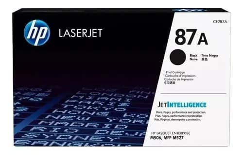 Toner Hp Cf287a 287a Cf287 287a 87a 501 506 527 Original Negro