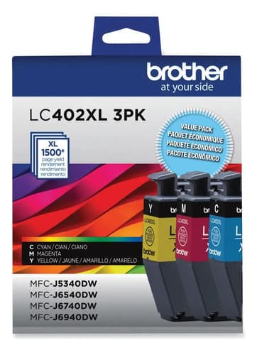 Pack X3 Cartuchos Brother Originales Lc402xl Rendimiento