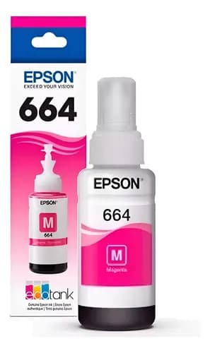 Tinta Epson 664 T664320 Origina Magental L200 L210 L355 L555 Magenta Sí