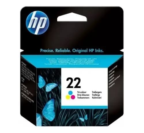 Cartucho De Tinta Hp 22 Color Tricolor De 6 Ml