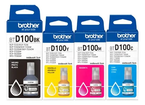 Kit De Tintas Brother Btd100 Para Brother T230/t430w/t530dw Multicolor