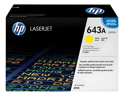Toner Hp 643a 643 Amarillo Q5952a Q5952 5952 Para 4700 Amarillo Hp