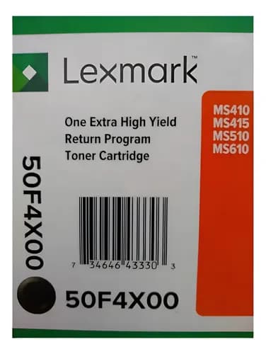 Toner Lexmark 504x 50f4x00 Ms410 Ms415 Ms510 Ms610 410 510 Negro