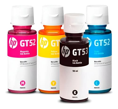 Tinta Hp Gt51 Gt52 Gt53 Negro + 3 Colores Gt 5820 5820 315 4 Negro