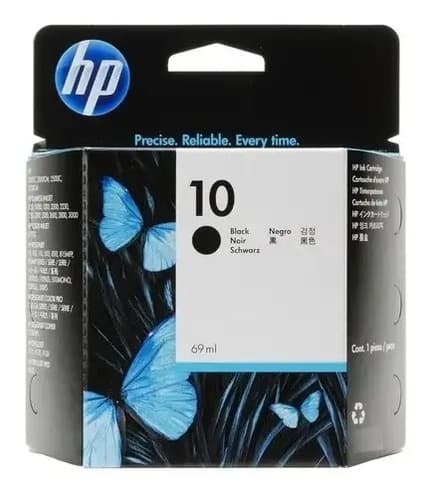 Cartucho De Tinta Hp 10 C4844a Tinta Negra 69 Ml
