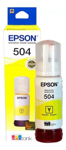 Botella Tinta Epson T504 Amarillo 70 Ml T504420 Fs