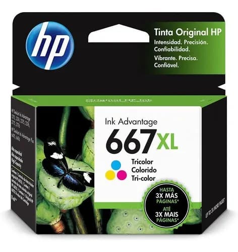 Cartucho Hp 667xl 667 Xl Color 1275 2775 2778 2779 2336 4175