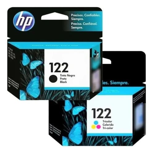 Combo Cartucho Hp 122 Negro + Color 4645 3545 2545