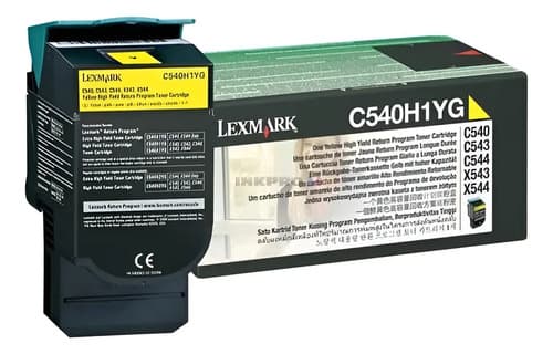 Toner C540h1yg Lexmark C540 C543 C544 C546 X543 X544 X546 Amarillo