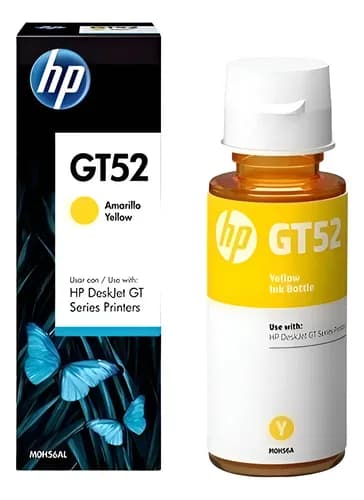 Botella De Tinta Hp Gt52 Tinta Amarillo