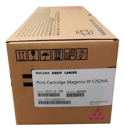 Tóner Magenta Ricoh Savin Lanier C252ha Para Impresoras