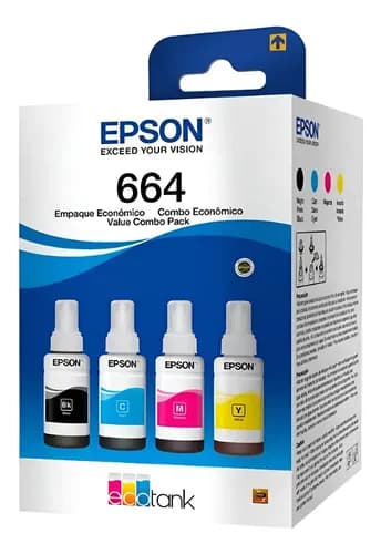 Epson T664 664 Multicolor Pack 4 70 Ml