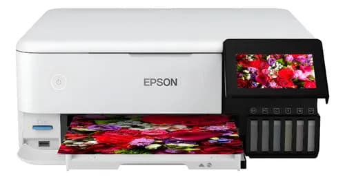 Impresora A Color Multifunción Epson Ecotank L8160 Con Wifi  Blanco/negro