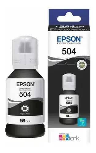 Botella Tinta Epson T504 Negro 127 Ml T504120 Fs