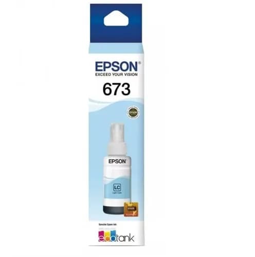 Tinta Epson T673 Light Cyan L805 L810 L850 L1800 Light Cian