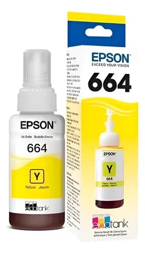 Tinta 664 Amarillo L200 210 L300 L350 L355 L455 L555 L1300 Amarillo Sí