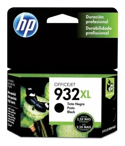 Cartucho De Tinta Hp 932xl Negra (cn053al) Para Hp Officejet 7110, 7610, 7612, 7510