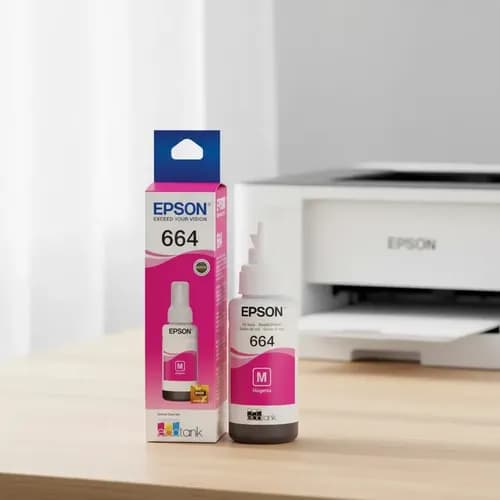 Tinta Para Impresora Epson T664 Color Magenta De 70 Ml
