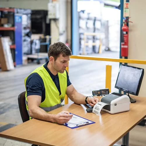 Impresora De Etiquetas Brother Td-4410d Térmica Directa Para Y Productos