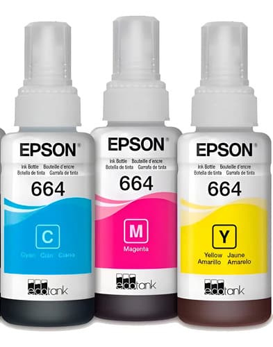 Tinta Epson 664 L375 L380 L395 L455 L475 L495 L575 Original Multicolor