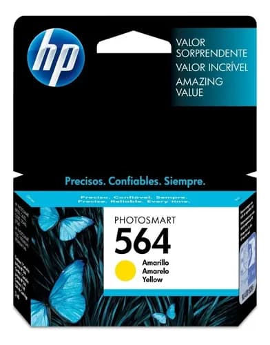 Cartucho De Tinta Hp 564 Color Amarillo De 3 Ml