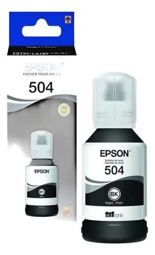 Tinta Epson T504120 L4150 L4160 L6161 L6171 L6191 504 Negra