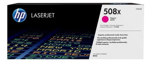 Toner Hp 508x Magenta Alta Capacidad Cf363x Para Impresoras Hp M552 M553 M577