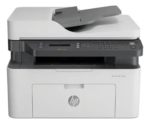 Impresora Multifuncion Hp M137fnw Laser M137 Ex M130 M1132 Blanca Con Gris Blanco
