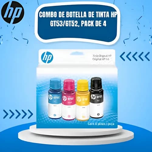 Tintas Hp Gt53 + Gt52 Pack X4 315 410 415 515 530 533 615 Negro, Cian, Amarillo, Magenta