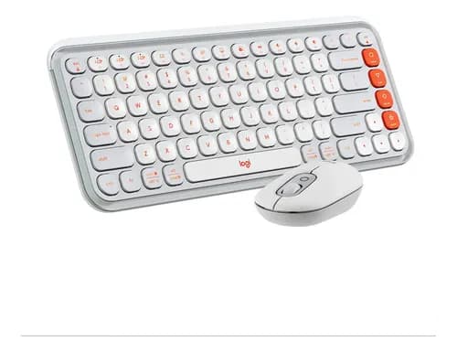 Teclado Y Mouse Logitech Pop Icon White Inalambrico Bluetoot Blanco
